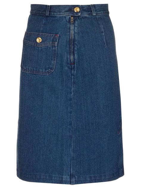 womens gucci skirt|Gucci skirt denim.